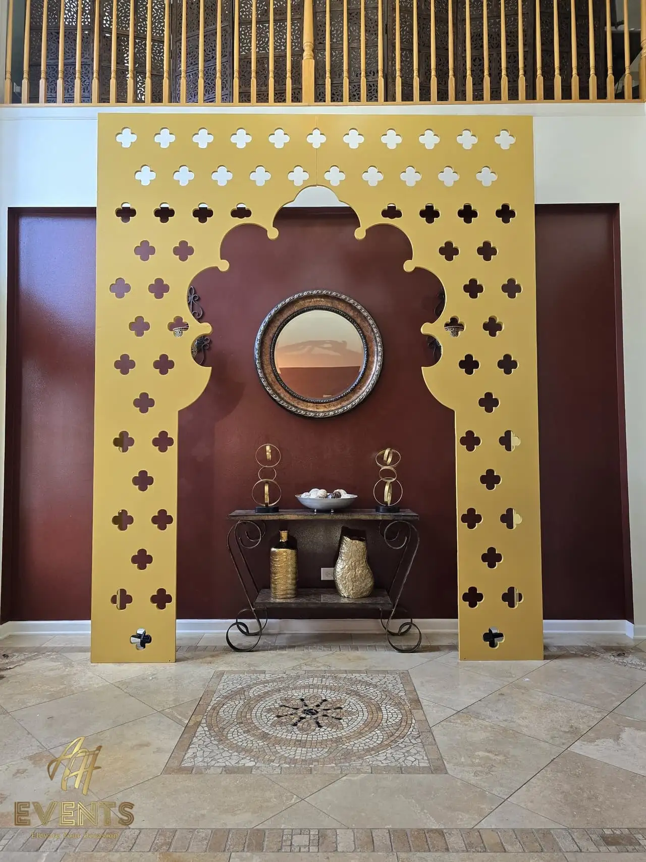 Royal Clover Portal — a custom portal arch built by AH Crafted.