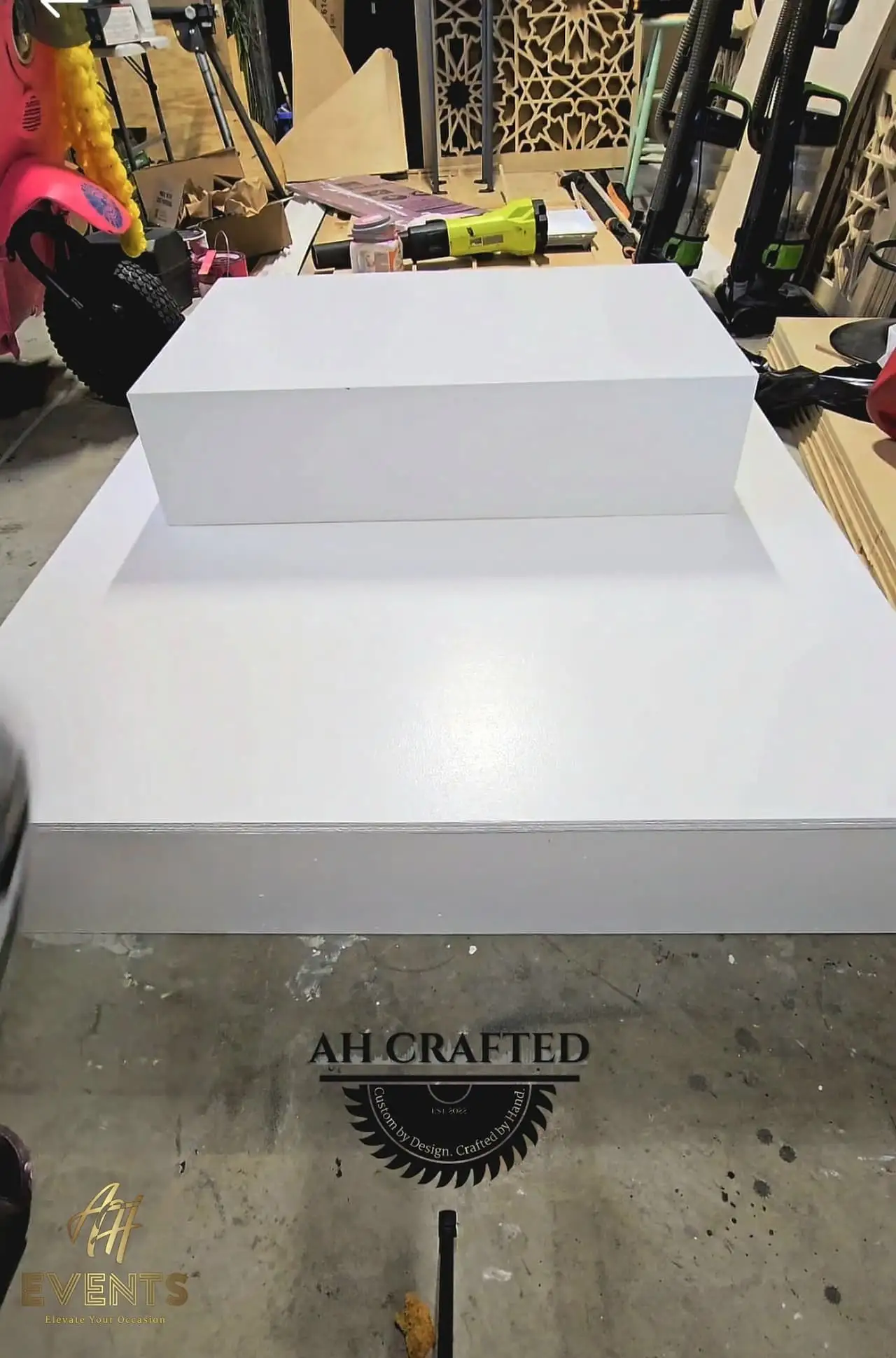 The Fabrication Series — a custom in the workshop built by AH Crafted.