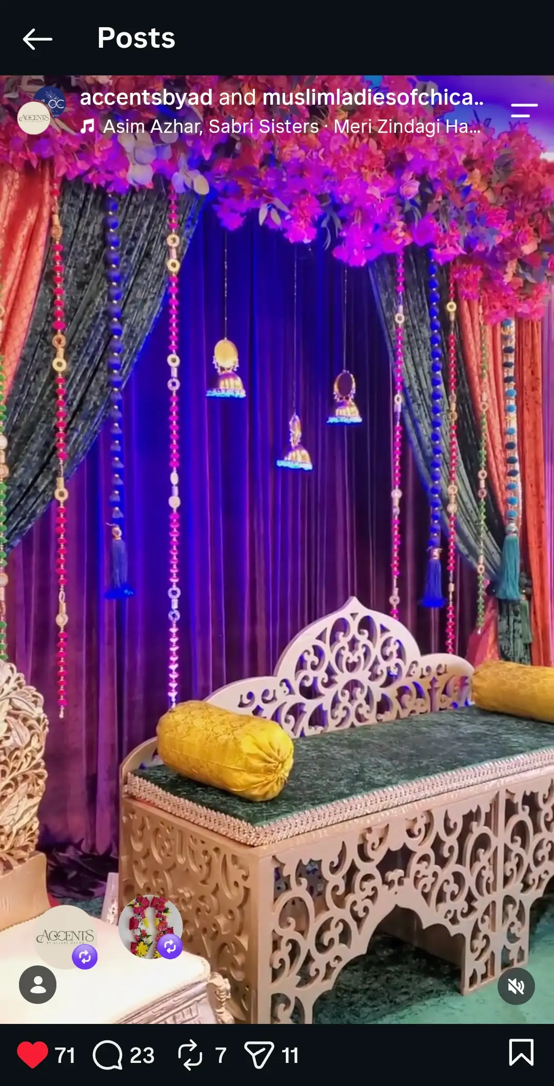 Royal Seating on display at a live event — shared by an event partner