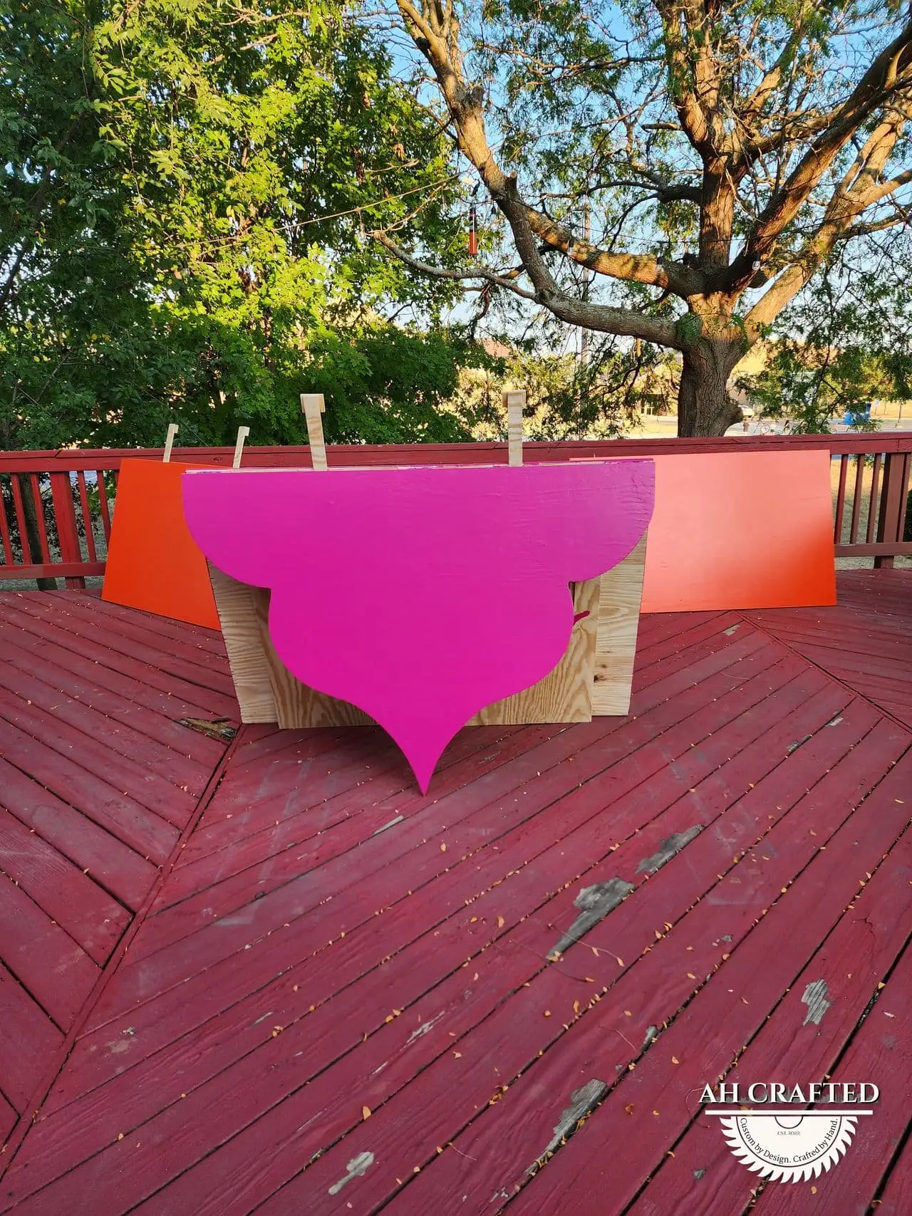 Arch Backdrops — a custom event arch built by AH Crafted.