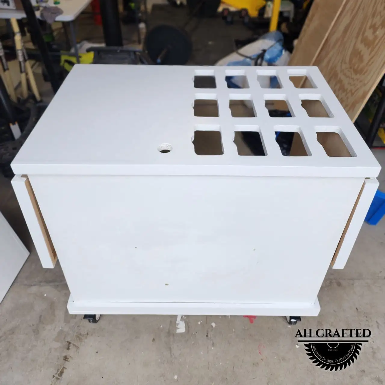Cart Tops — decorative hand-cut plywood cart tops built by AH Crafted.