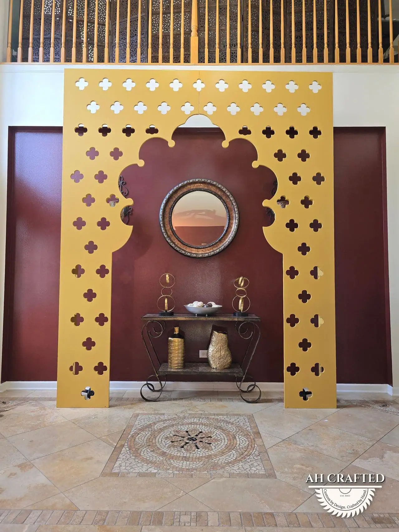 Royal Clover Portal — a custom portal arch built by AH Crafted.