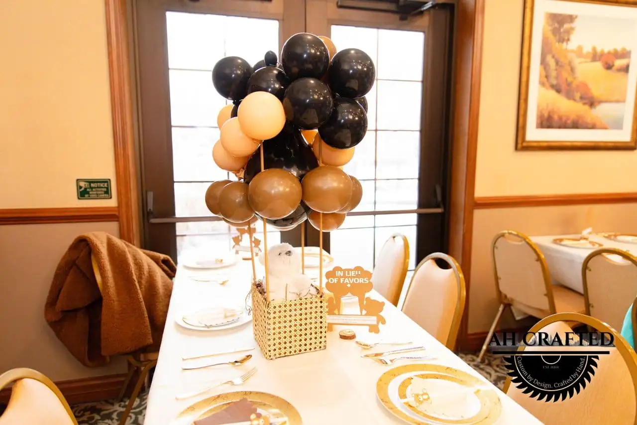 Bear Theme Baby Shower — a custom themed environment built by AH Crafted.