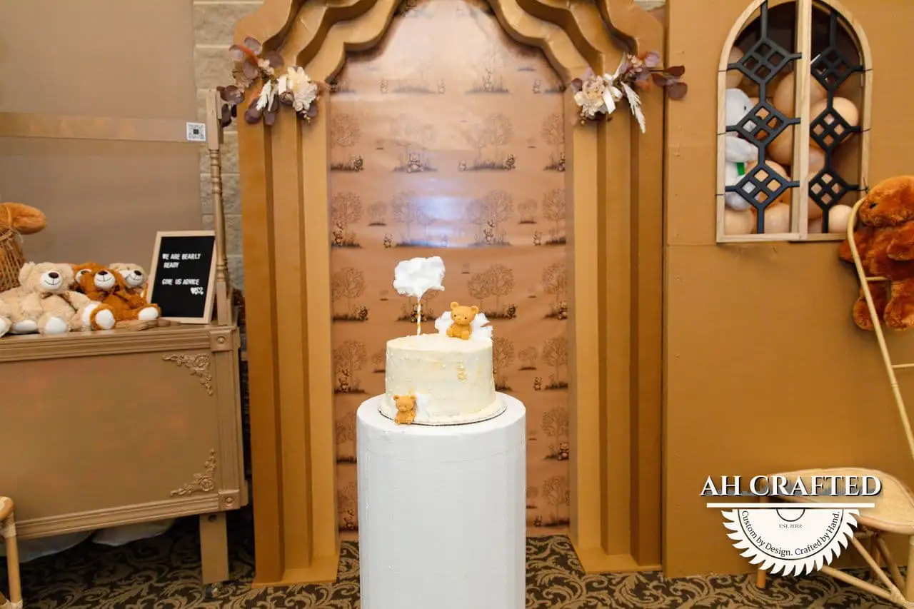 Arch Backdrops — a custom event arch built by AH Crafted.