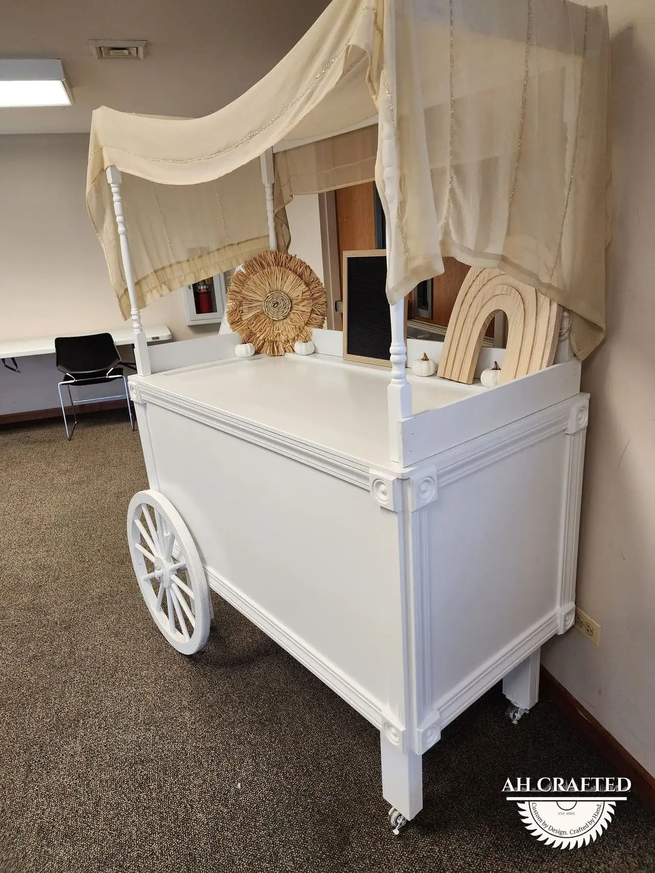 Boho Baby Shower — a custom themed environment built by AH Crafted.