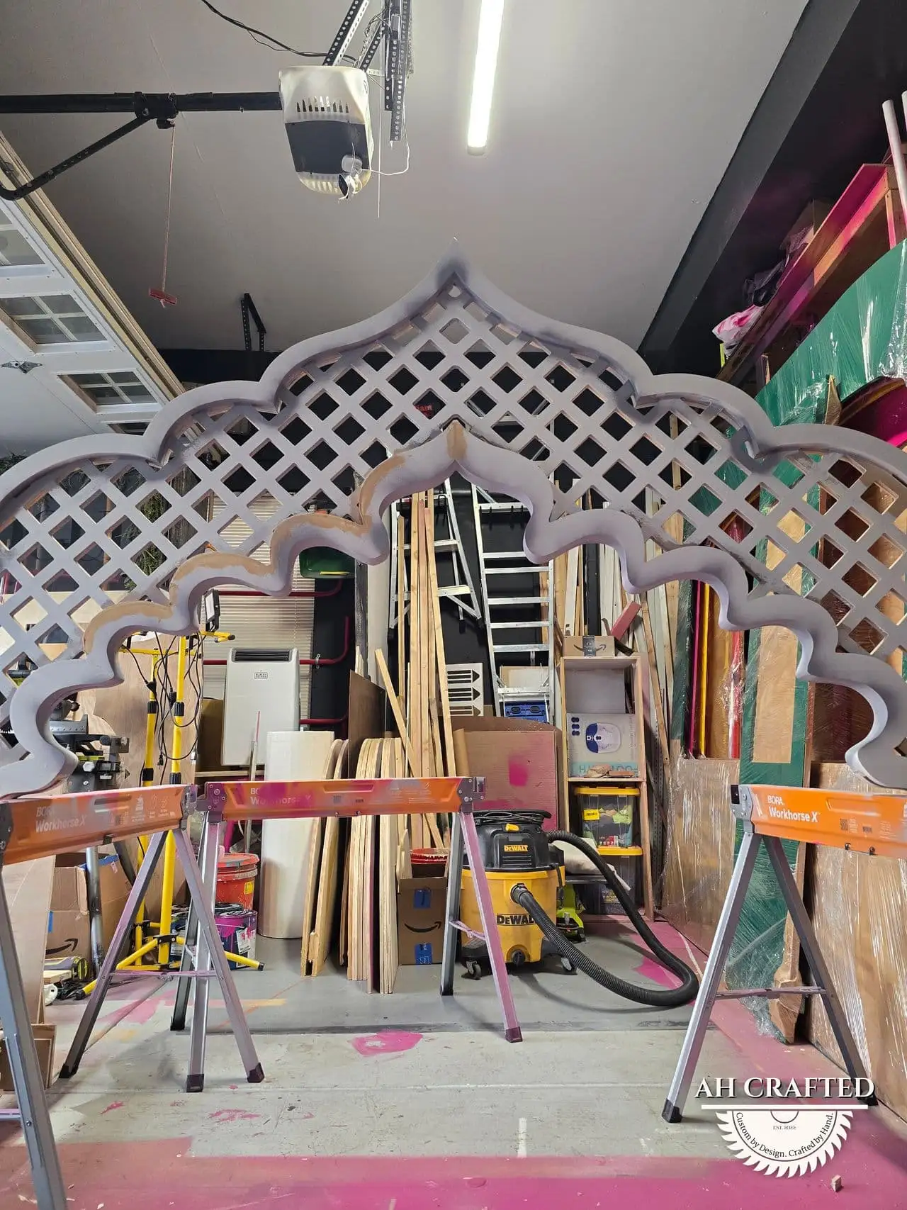 Noor Jali Arch — a custom cnc jali arch built by AH Crafted.