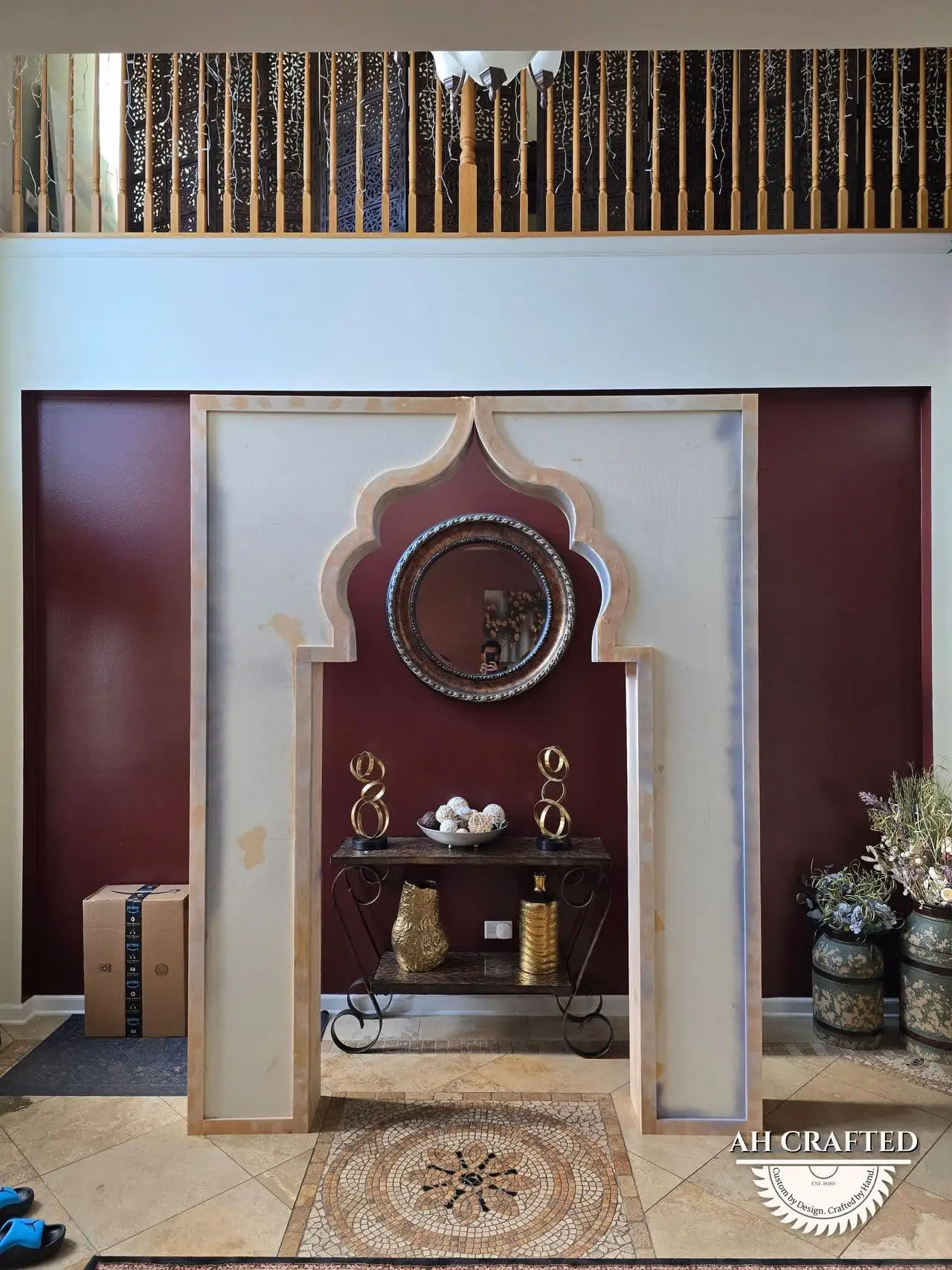 3D Arch — a custom three-dimensional event arch built by AH Crafted.