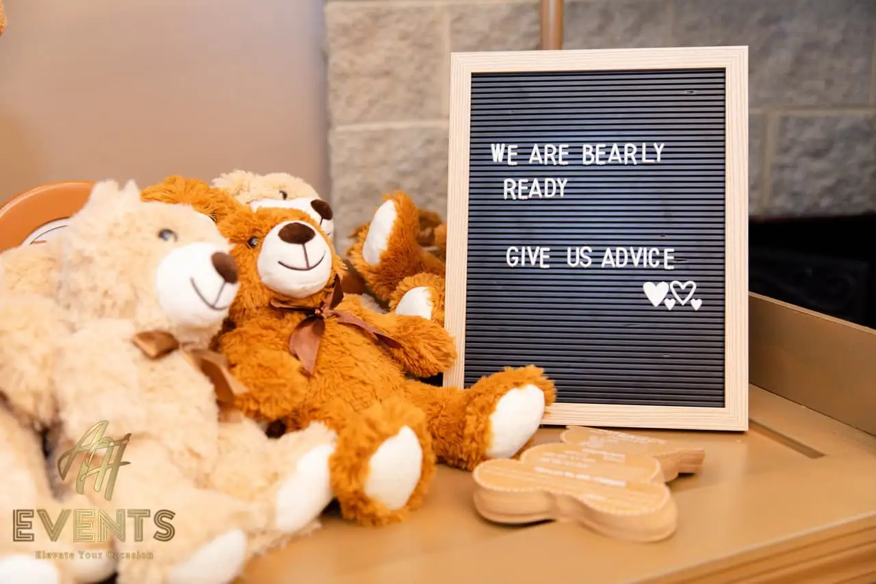 Bear Theme Baby Shower — a custom themed environment built by AH Crafted.