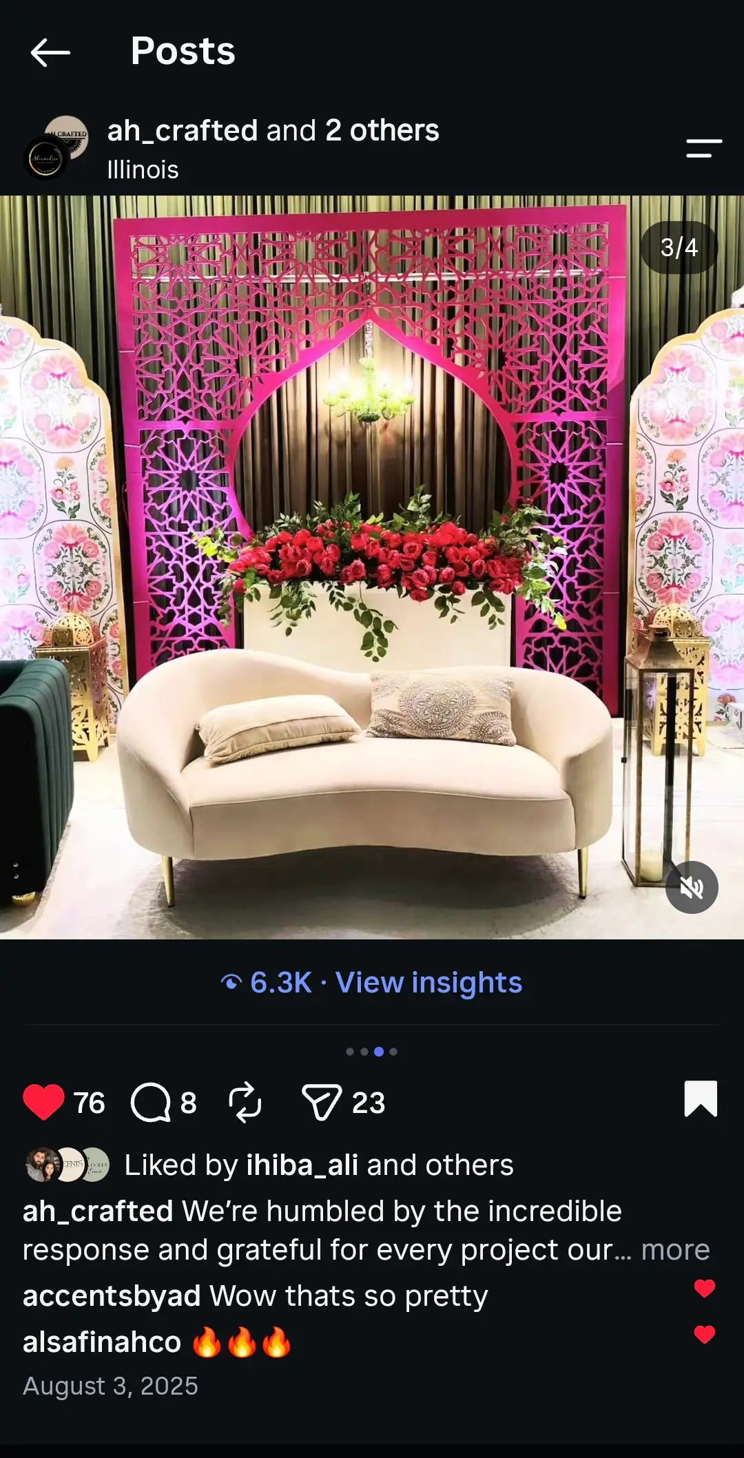 Grand Diva Matrix Arch on display at a live event — shared by an event partner