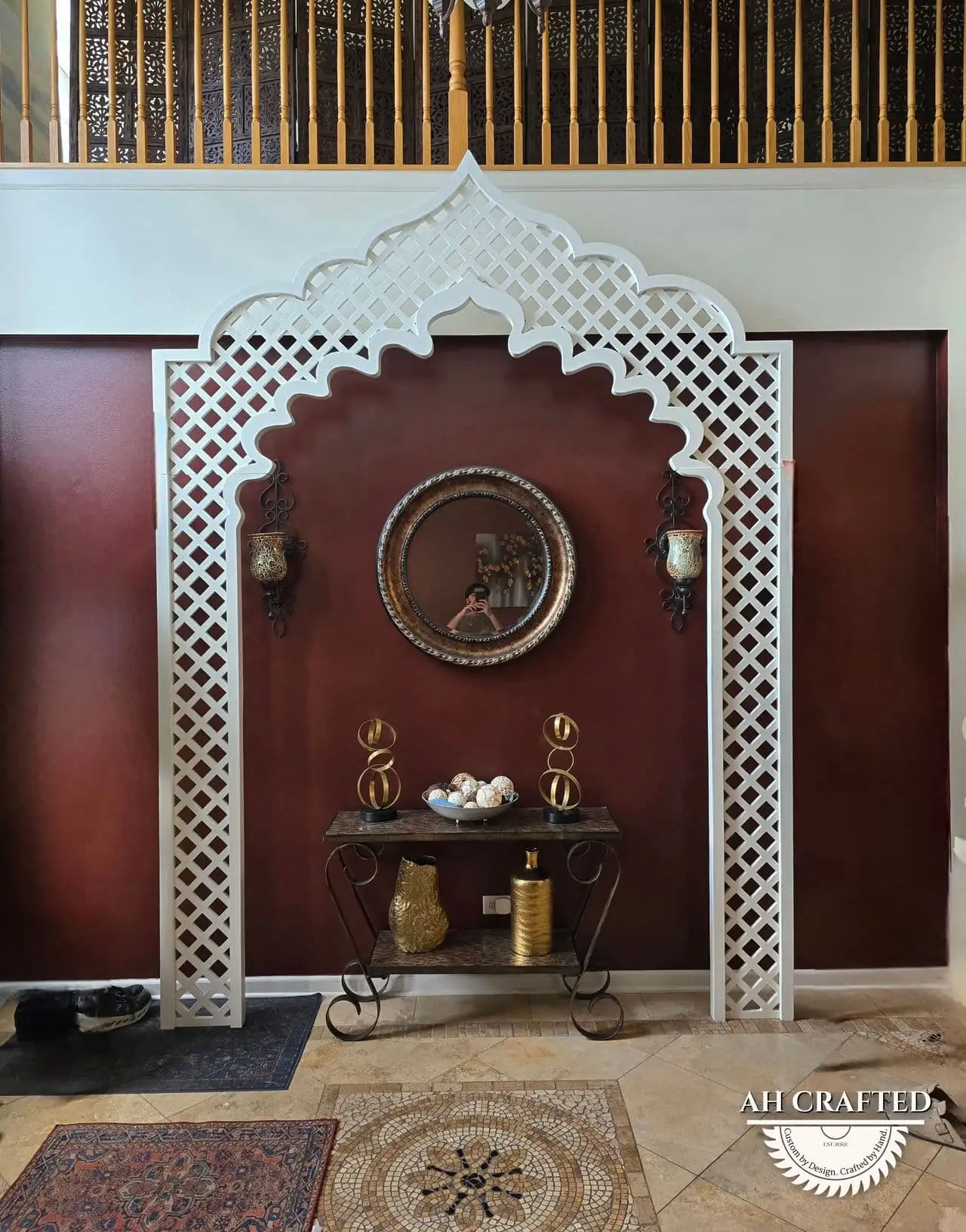 Noor Jali Arch — a custom cnc jali arch built by AH Crafted.