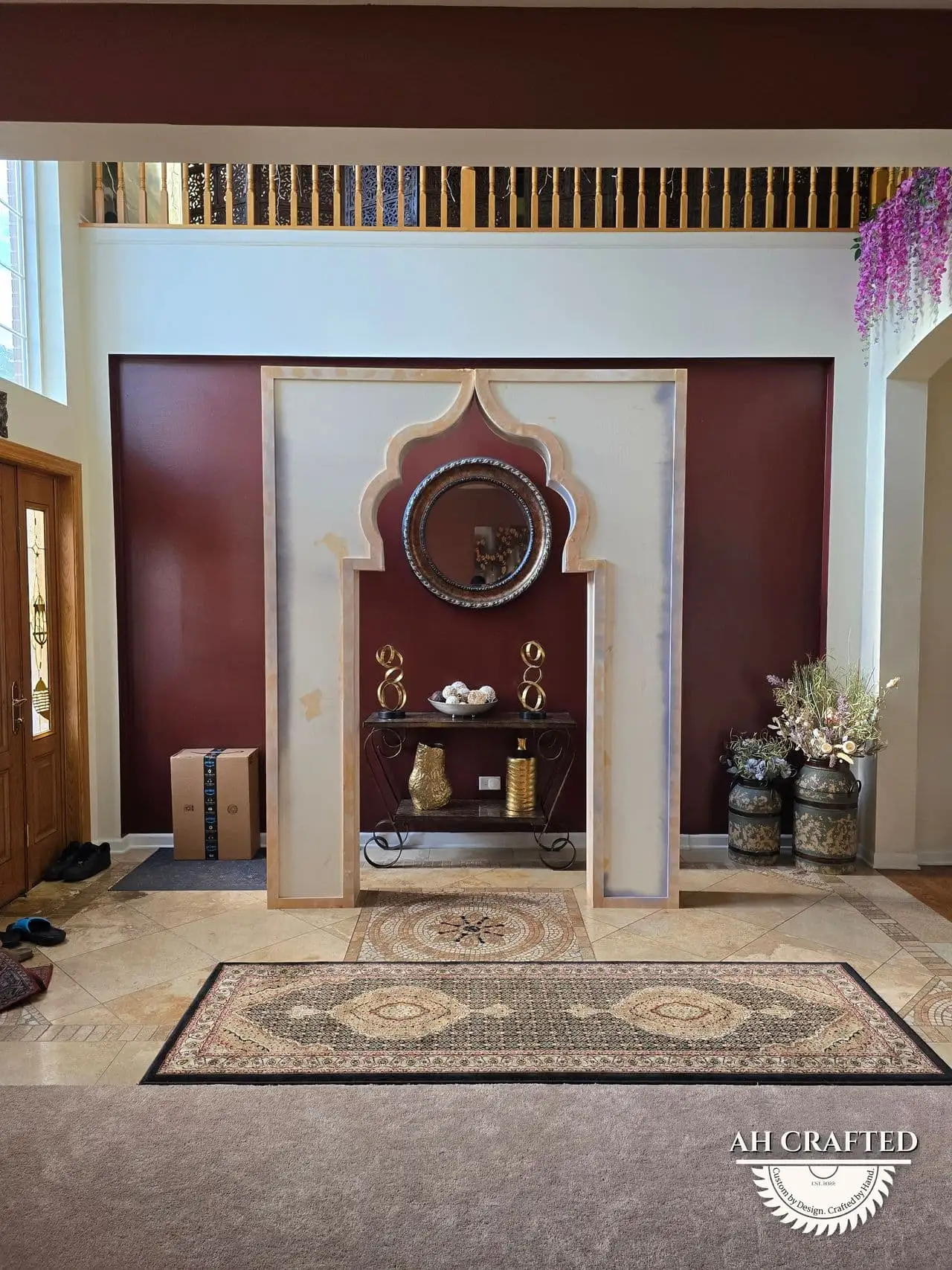 3D Arch — a custom three-dimensional event arch built by AH Crafted.
