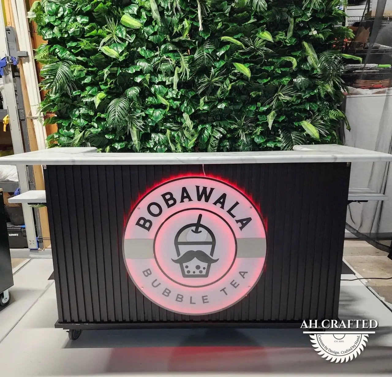 Bobawala Cart — a custom branded cart built by AH Crafted.