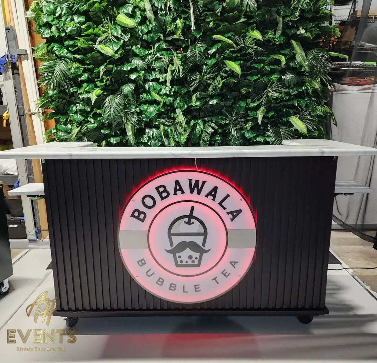 Bobawala Cart — a custom branded cart built by AH Crafted.