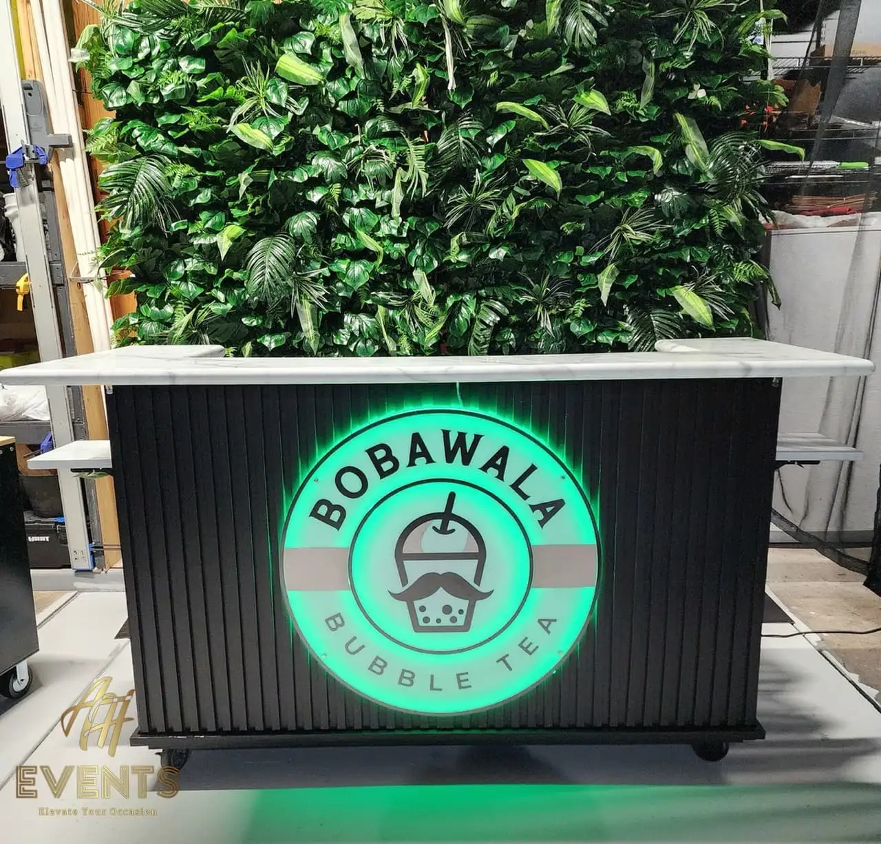 Bobawala Cart — a custom branded cart built by AH Crafted.