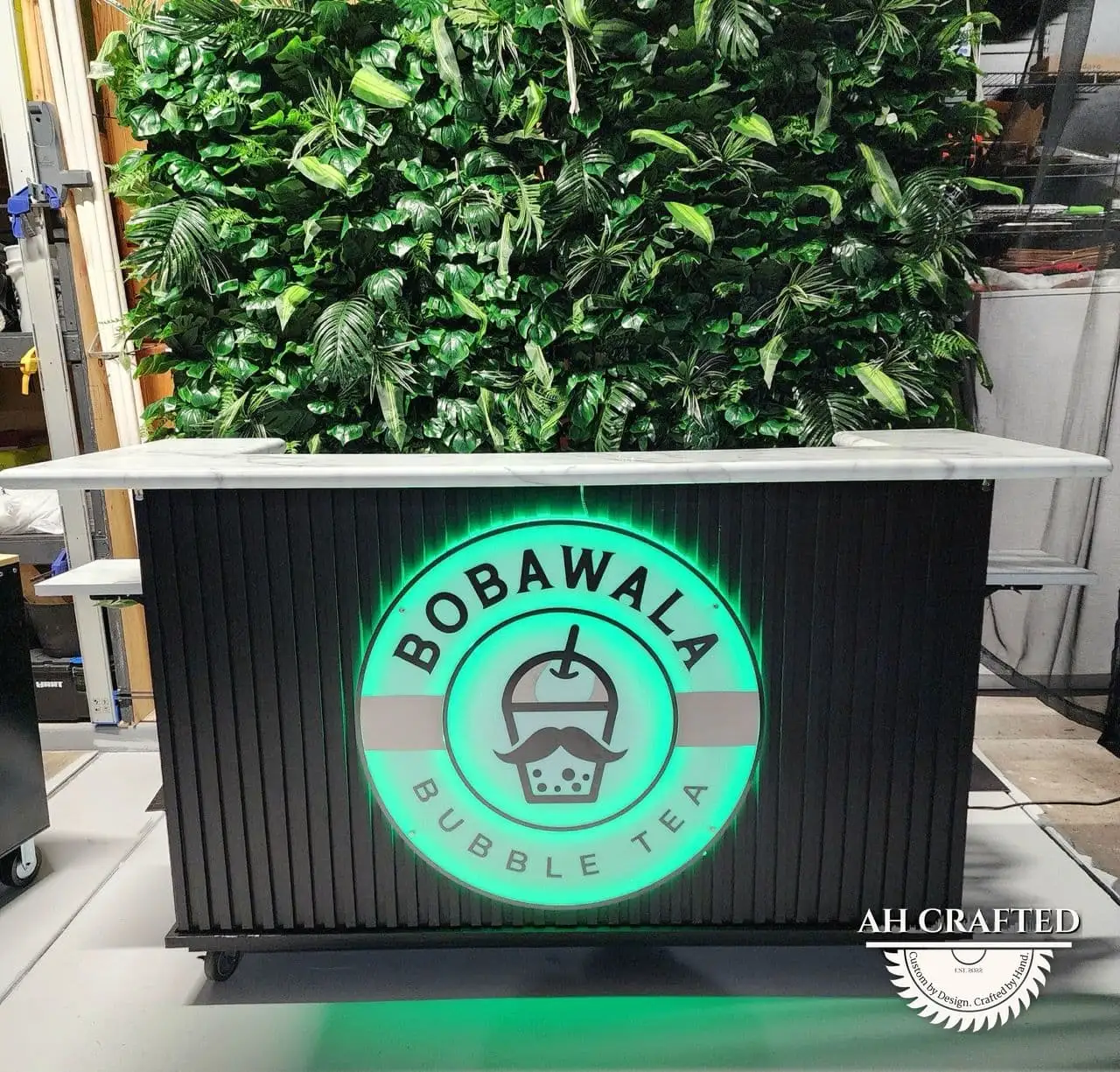 Bobawala Cart — a custom branded cart built by AH Crafted.