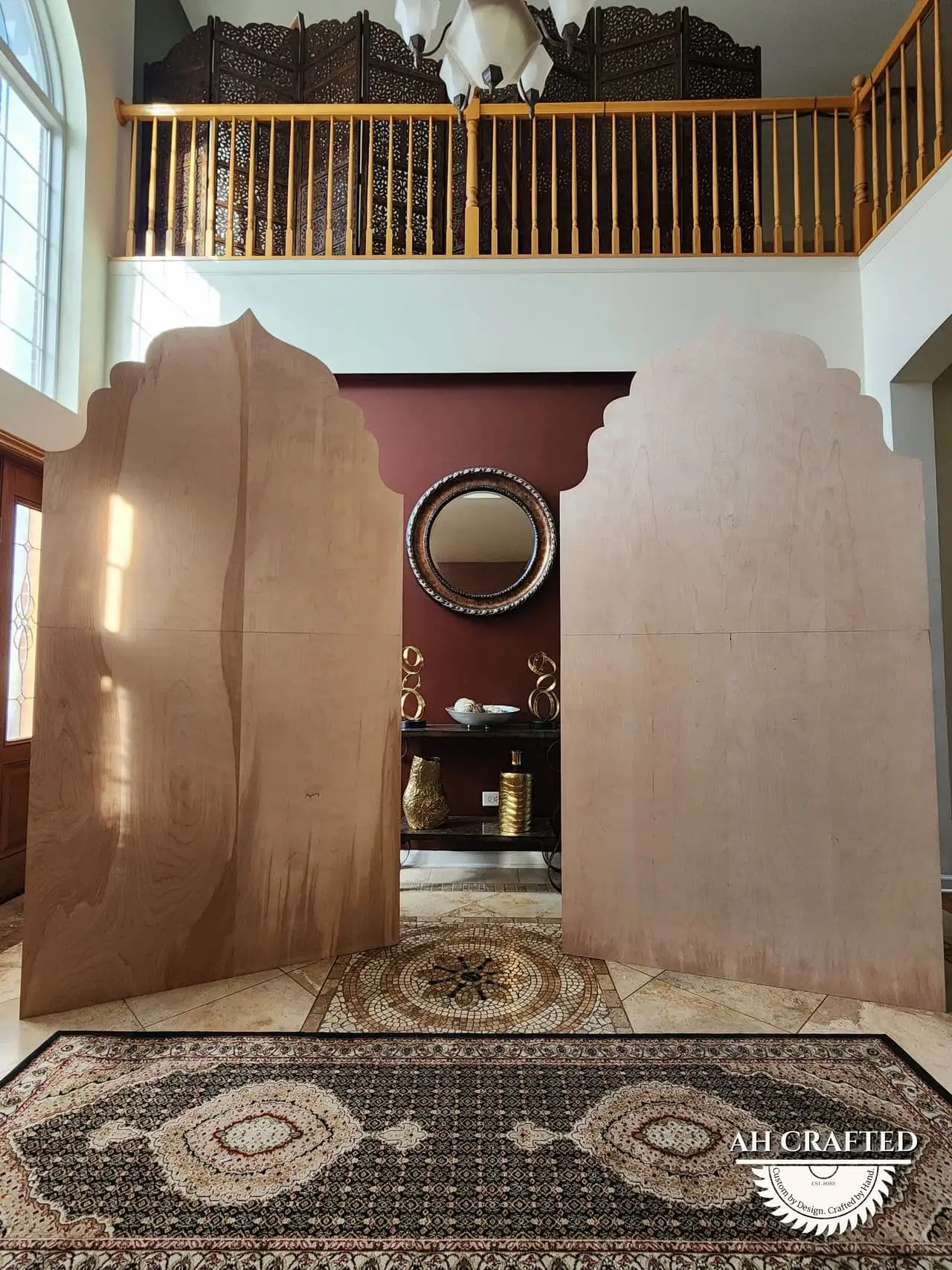 Arch Backdrops — a custom event arch built by AH Crafted.