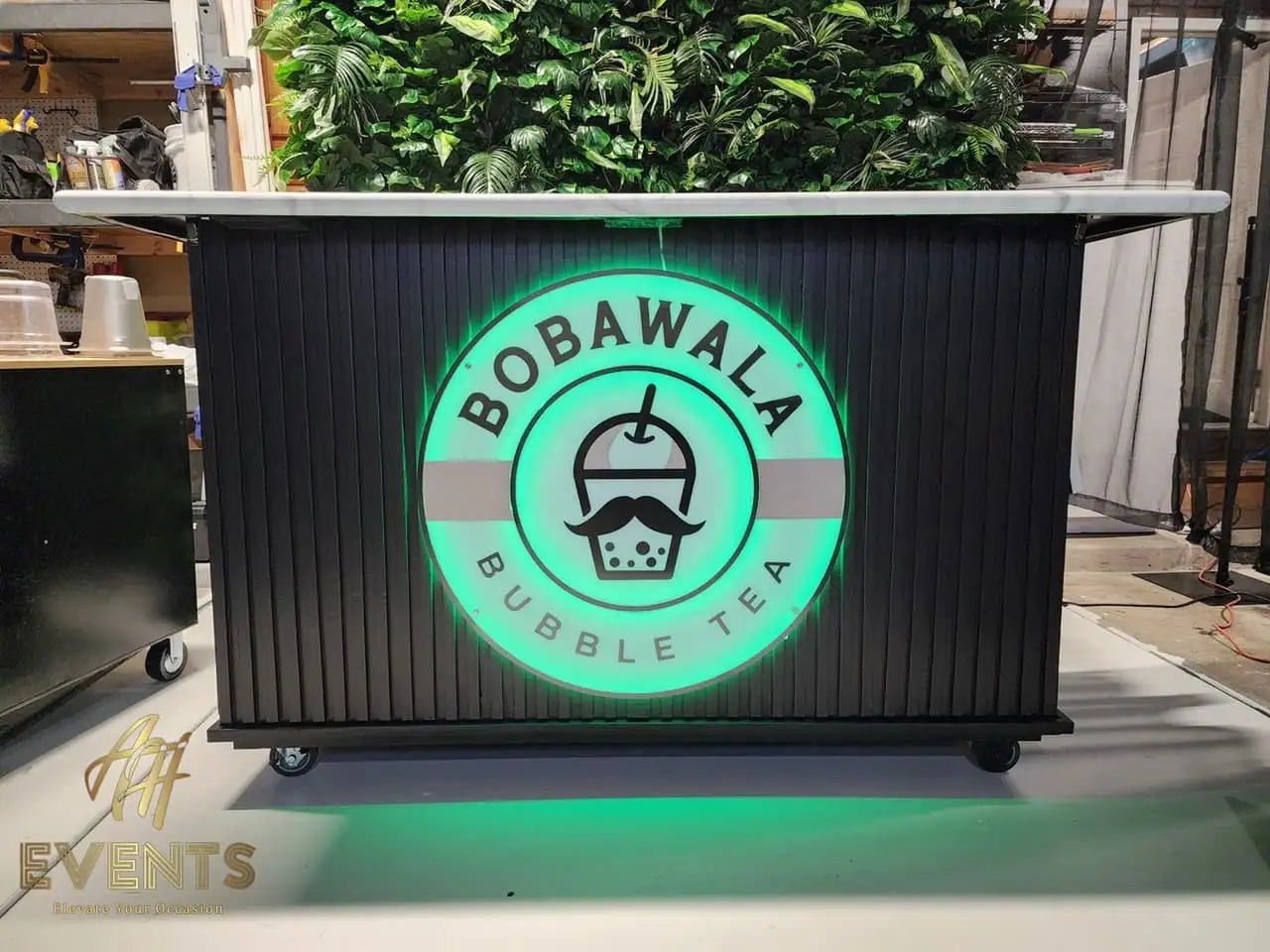 Bobawala Cart — a custom branded cart built by AH Crafted.