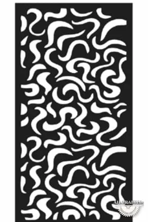 Abstract-style CNC-cut panel design, code AH-Abstract-0113