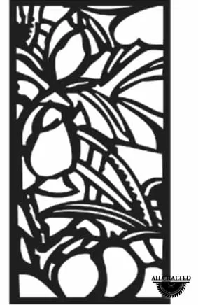 Figurative-style CNC-cut panel design, code AH-Figurative-0008