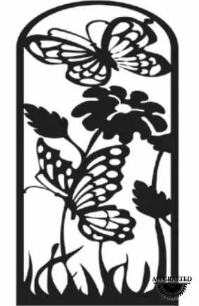Figurative-style CNC-cut panel design, code AH-Figurative-0035