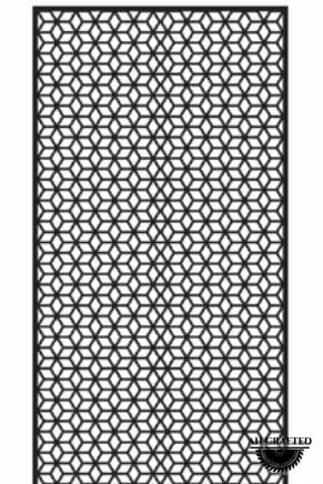 Floral-style CNC-cut panel design, code AH-Floral-0469