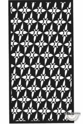 Geometric-style CNC-cut panel design, code AH-Geometric-0107