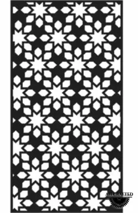 Geometric-style CNC-cut panel design, code AH-Geometric-0215
