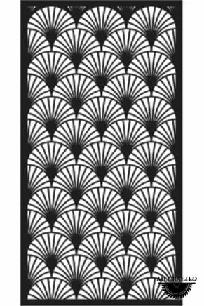 Geometric-style CNC-cut panel design, code AH-Geometric-0322