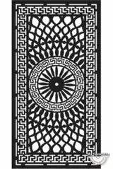 Mandala-style CNC-cut panel design, code AH-Mandala-0001