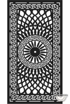 Mandala-style CNC-cut panel design, code AH-Mandala-0001