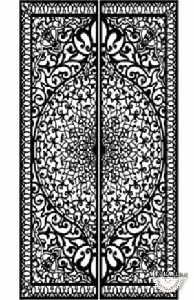 Mandala-style CNC-cut panel design, code AH-Mandala-0009