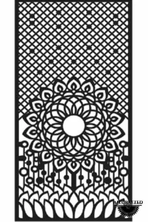 Mandala-style CNC-cut panel design, code AH-Mandala-0030