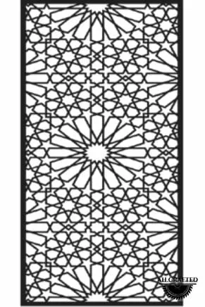 Mandala-style CNC-cut panel design, code AH-Mandala-0041