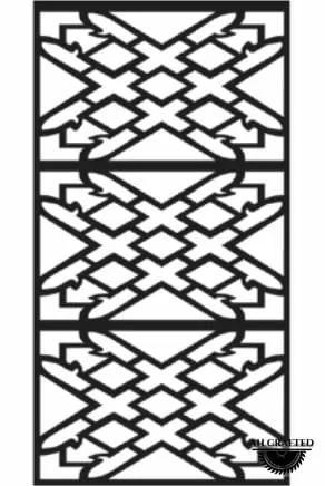 Mandala-style CNC-cut panel design, code AH-Mandala-0052