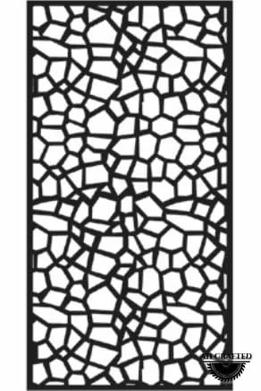 Organic-style CNC-cut panel design, code AH-Organic-0018