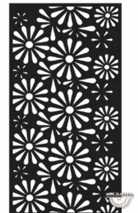 Organic-style CNC-cut panel design, code AH-Organic-0035