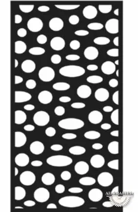 Organic-style CNC-cut panel design, code AH-Organic-0071