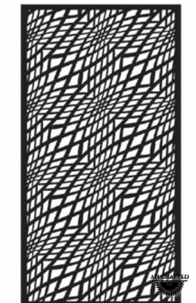 Organic-style CNC-cut panel design, code AH-Organic-0089