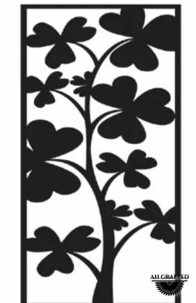 Tree-style CNC-cut panel design, code AH-Tree-0058